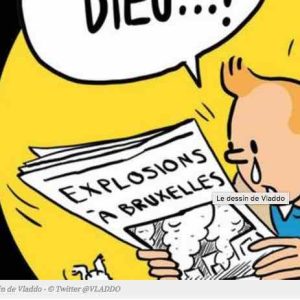 Attentats de Bruxelles : Tintin en pleurs repris des milliers de fois sur les réseaux sociaux