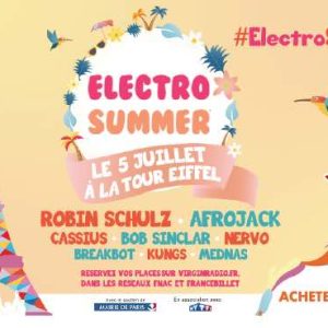 Lagardère Sports et Virgin Radio organisent l’Electro Summer le 5 juillet au pied de la Tour Eiffel
