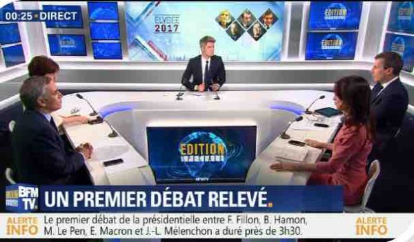 BFMTV, 2ème chaîne TV de France de l’«after débat» lundi soir