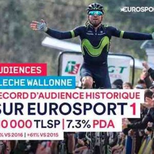 Eurosport/ cyclisme : record d’audience mercredi pour «La Flèche Wallonne»