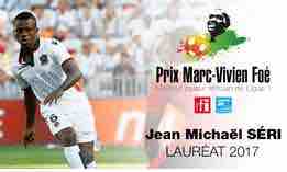 Prix Marc-Vivien Foé RFI- France 24 du meilleur joueur de football africain: Jean Michaël Séri, lauréat 2017