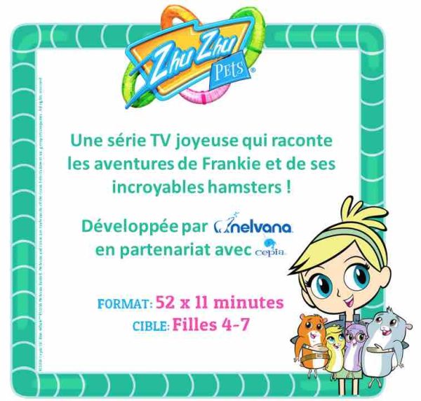 Nelvana développe «Zhuzhu Pets», les aventures de Frankie et de ses incroyables hamsters