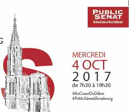 Public Sénat : journée spéciale à Strasbourg mercredi 4 octobre