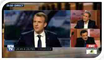 BFMTV : record d’audience dimanche soir avec l’interview de Macron