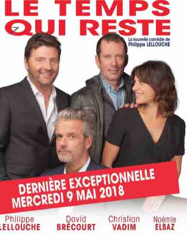 Paris Première/ Théâtre en direct : «Le Temps qui reste» le 9 mai à 20h50