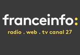 Le journaliste Marc Fauvelle à la présentation de la matinale de franceinfo, suite du départ de Bruce Toussaint
