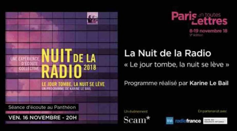 Nuit de la radio au Panthéon le 16 novembre