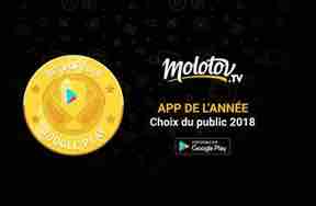 Molotov élue meilleure application 2018 par les utilisateurs Android