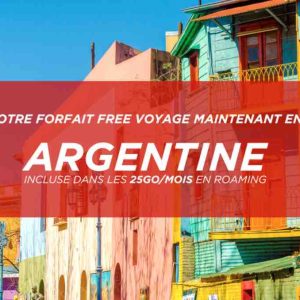 Free : l’Argentine incluse dans les 25Go/mois de data en roaming