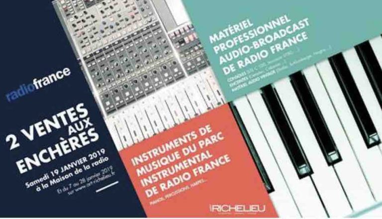 Radio France : ventes aux enchères d’instruments de musique et de matériel audionumérique jusqu’au 28 janvier