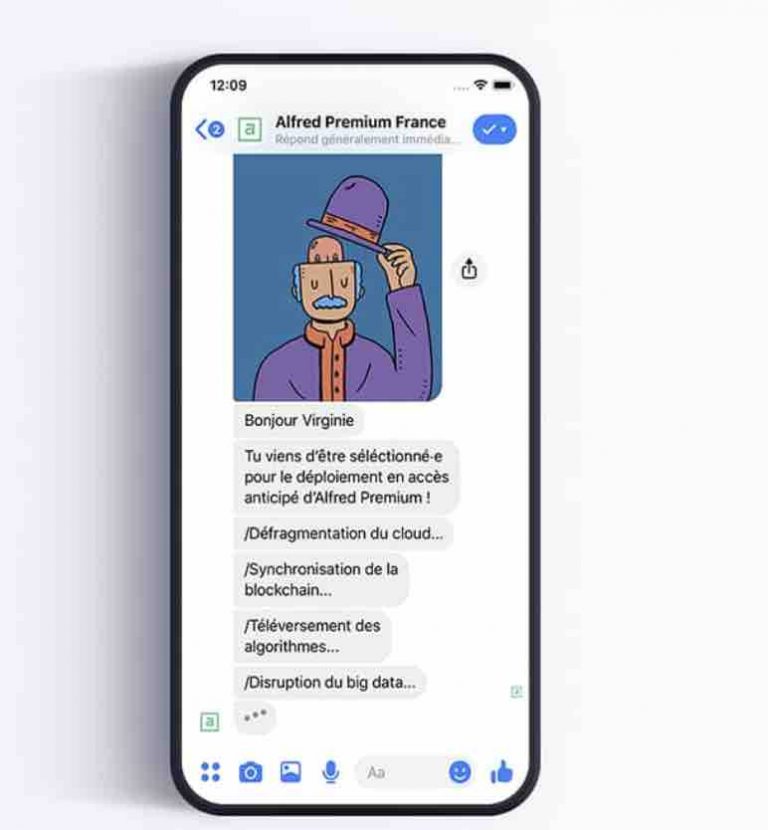 ARTE : «Alfred Premium» sur le futur du e-commerce disponible sur Facebook Messenger et Arte.tv
