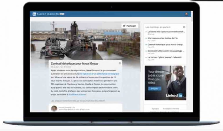 LinkedIn lance les «Infos à la Une» en France
