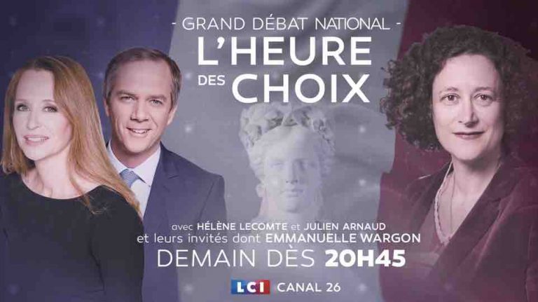 LCI : «Grand Débat National : l’heure des choix» ce 14 mars dès 20h