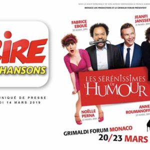 Rire & Chansons partenaire des Sérénissimes de l’Humour
