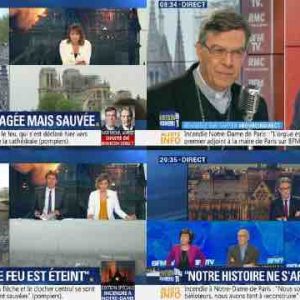 Edition spéciale incendie Notre-Dame : BFMTV 5ème chaîne de France mardi