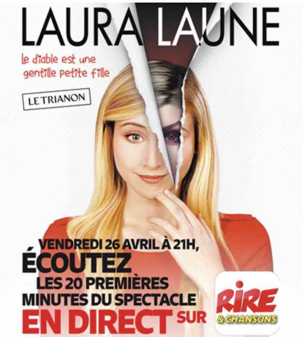 RIRE & CHANSONS diffuse en direct les 20 premières minutes du spectacle de Laura Laune