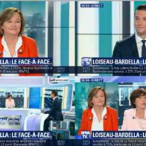BFMTV: 300.000 téléspectateurs en moyenne devant le débat événement Nathalie Loiseau - Jordan Bardella