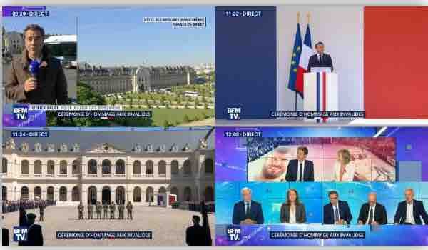 BFMTV, 3ème chaîne de France avec l’édition spéciale «Cérémonie d’hommage aux Invalides»