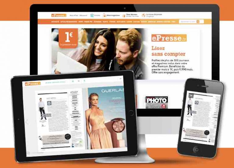 Orange et ePresse, partenaires pour offrir aux abonnés 3 jours d’accès gratuit au kiosque numérique
