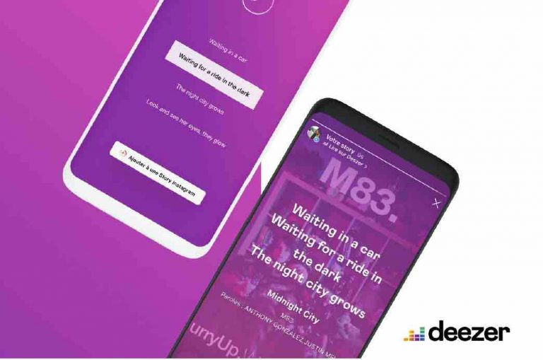 Deezer lance le partage des paroles dans les Stories Instagram
