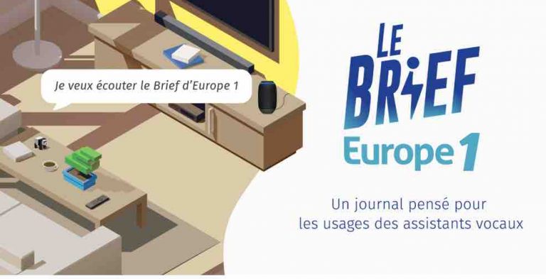 Europe 1 lance «Le Brief Europe 1», un flash natif d’information sur les enceintes connectées