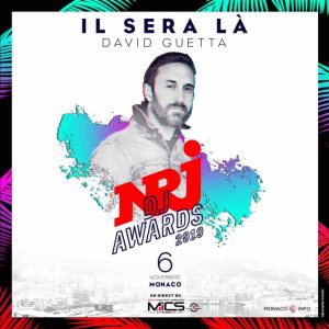 Les NRJ DJ Awards 2019 le mercredi 6 novembre à Monaco avec David Guetta