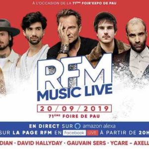 RFM Music Live vendredi 20 septembre, à l’occasion de la Foire de Pau