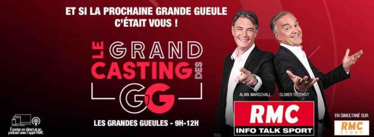 RMC lance la quatrième édition du «GRAND CASTING DES GG»