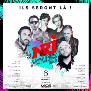 «NRJ DJ Awards 2019»: 7 nouveaux artistes confirment leur venue le mercredi 6 noveambre à Monaco