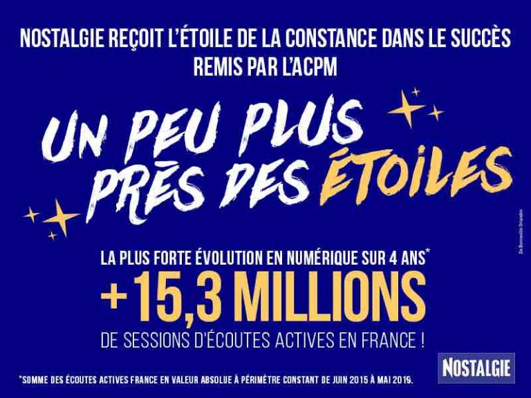 ACPM : Nostalgie reçoit l’Etoile de la constance dans le succès