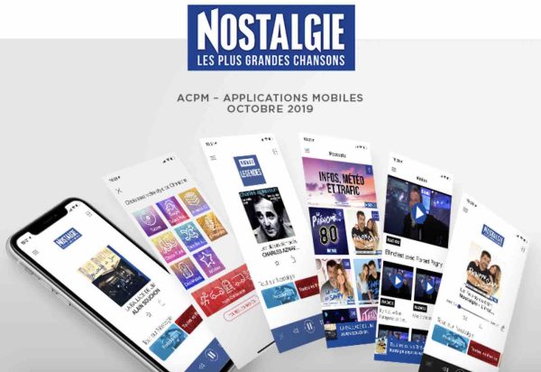 Nostalgie / ACPM - Applications Mobiles octobre 2019 :  record historique pour son application