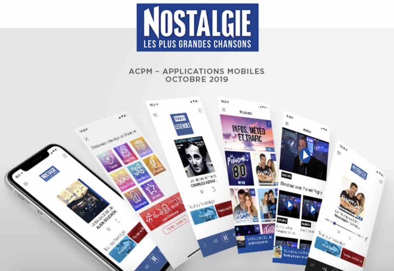Nostalgie / ACPM – Applications Mobiles octobre 2019 :  record historique pour son application