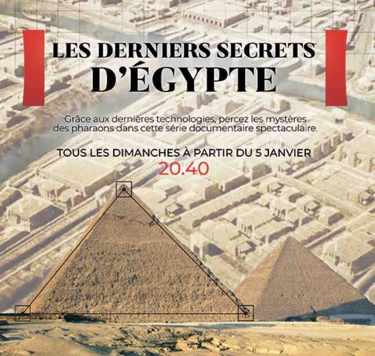 HISTOIRE TV : la série documentaire «Les derniers secrets d’Égypte» d’Eamon Hardy et Edward Hart tous les dimanches à 20h40 dès le 5 janvier