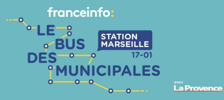 franceinfo : le bus des municipales à Marseille vendredi 17 janvier