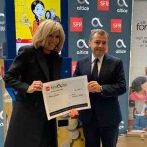 Brigitte Macron à l’Altice Campus pour l’Opération Pièces Jaunes et la Fondation SFR