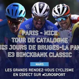 Eurosport/ cyclisme: les grands rendez-vous à suivre dès ce 8 mars
