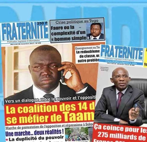 Togo: un journal hebdomadaire proche de l’opposition suspendu par les autorités