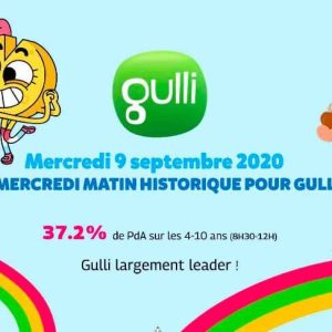 Gulli : records d’audiences sur les 4-10 ans mercerdi matin