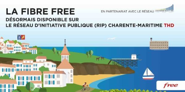 La Fibre Free désormais disponible sur le réseau d’initiative publique (RIP) Charente-Maritime THD