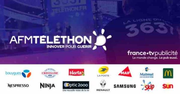 FranceTV Publicité : 650.000 € de recettes pub pour le Téléthon 2020