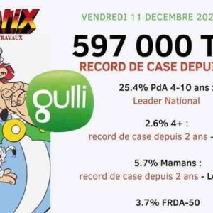 Gulli : record pour la case le Prime des enfants avec le film animé «Astérix et les 12 travaux» ce vendredi 11 décembre