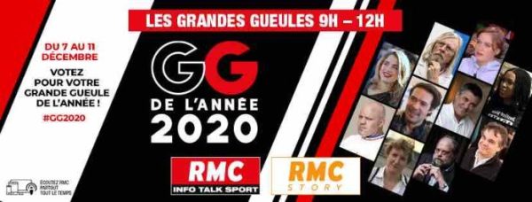RMC et RMC Story lancent l’élection de la «Grande Gueule de l’année 2020»