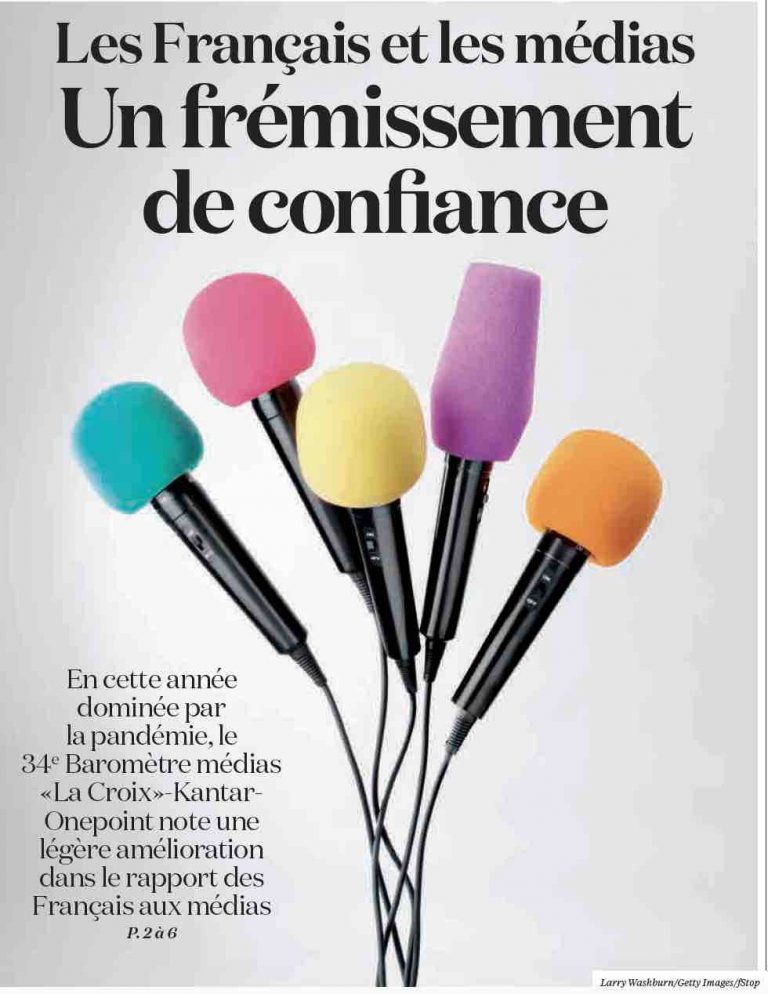 Timide embellie dans cote de confiance des médias