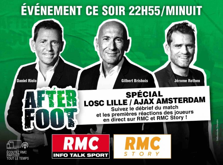 RMC : «L’After Foot» en direct sur RMC Story et sur la chaîne Twitch RMC jeudi 18 février