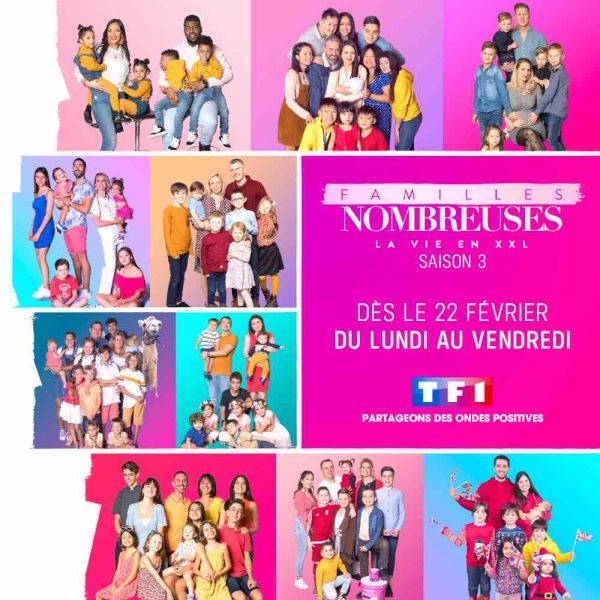 TF1: «Familles nombreuses : la vie en XXL» de retour pour une saison 3 dès le 22 février
