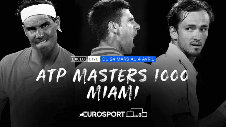 Eurosport / ATP Masters 1000 Miami : les stars du tennis de retour du 24 mars au 4 avril