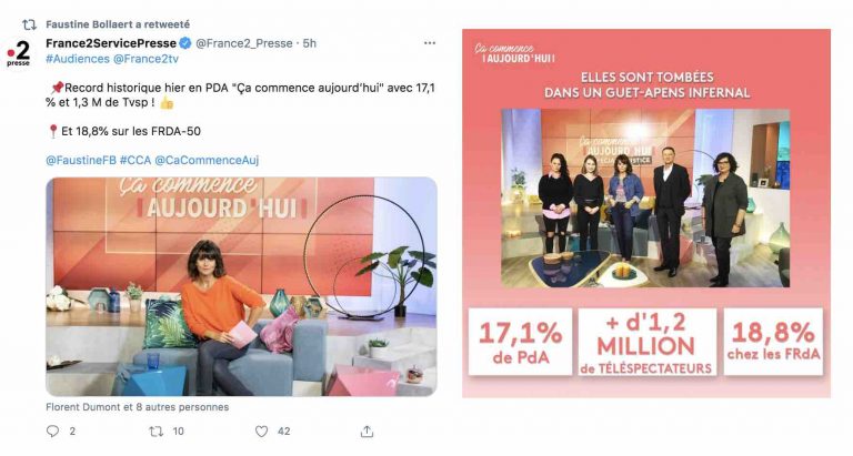 France 2 : record historique en pda mardi pour «Ça Commence Aujourd’hui»