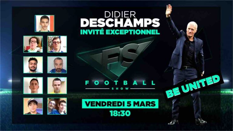 beIN SPORTS : Didier Deschamps invité de la rubrique «be UNITED» dans l’émission «FOOTBALL SHOW», ce vendredi 5 mars dès 18h30 sur beIN SPORTS 1