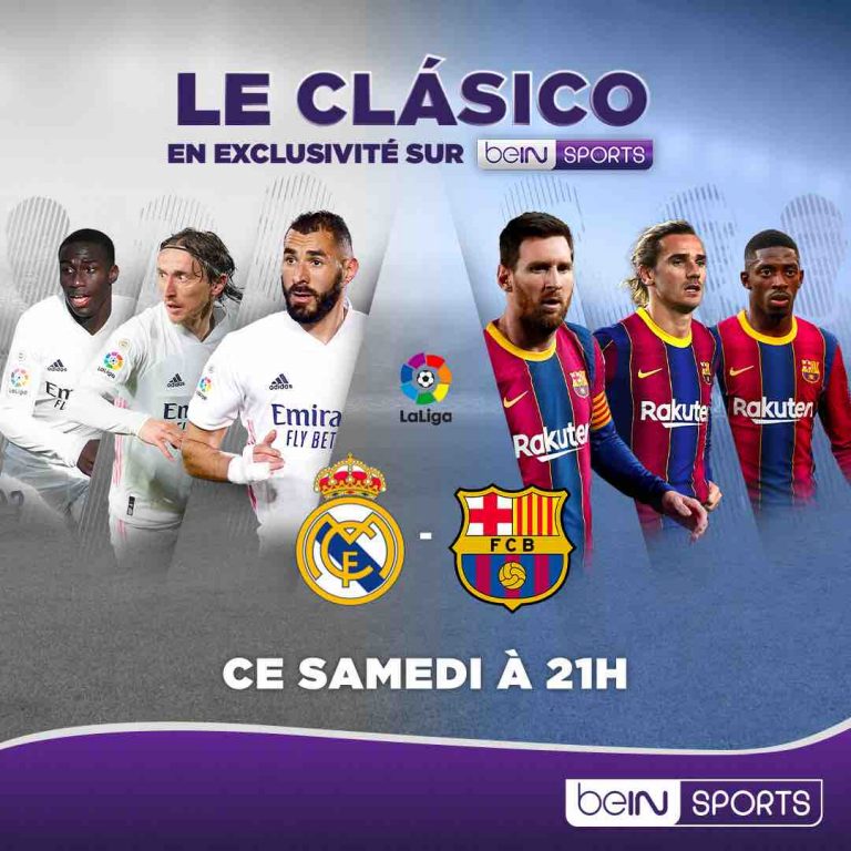 beIN SPORTS/ football: FC Barcelone, le Vrai Clasico samedi 10 avril