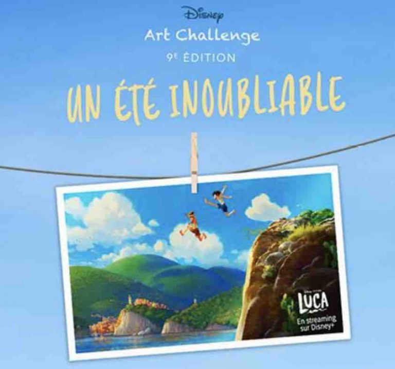 Disney Art Challenge : une 9ème édition sur le thème  «Un été inoubliable» inspiré du nouveau film d’animation des studios Pixar «LUCA»